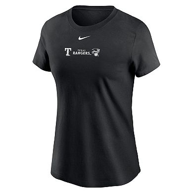 Women's Nike Black Texas Rangers Over Shoulder T-Shirt