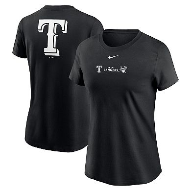 Women's Nike Black Texas Rangers Over Shoulder T-Shirt
