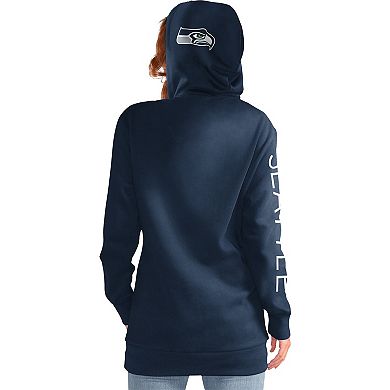 Women's G-III 4Her by Carl Banks College Navy Seattle Seahawks Extra Inning Pullover Hoodie