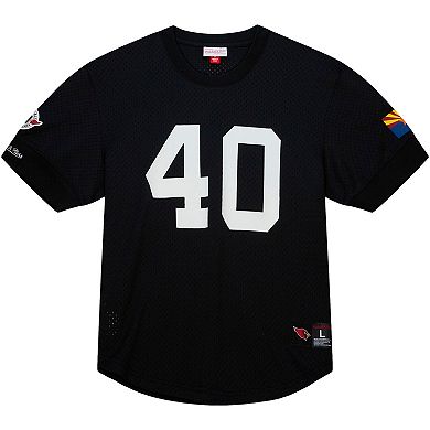 Men's Mitchell & Ness Pat Tillman Black Arizona Cardinals Retired Player Name & Number Mesh Top