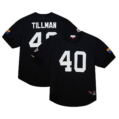 Men's Mitchell & Ness Pat Tillman Black Arizona Cardinals Retired Player Name & Number Mesh Top