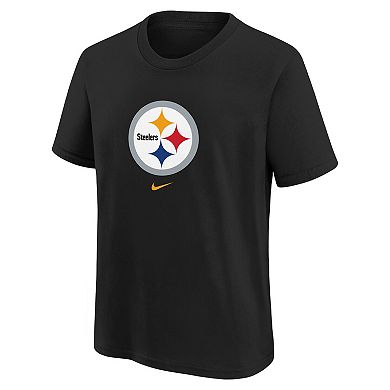 Preschool Nike Black Pittsburgh Steelers Team Wordmark T-Shirt