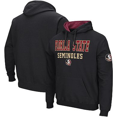 Men's Colosseum Black Florida State Seminoles Sunrise Pullover Hoodie