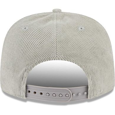 Men's New Era Gray New York Yankees Corduroy Golfer Adjustable Hat
