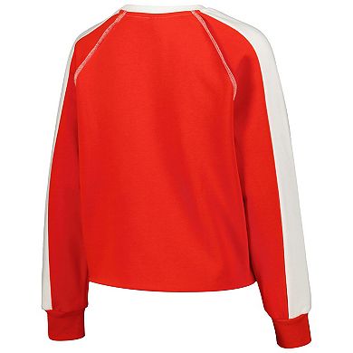 Women's Gameday Couture Scarlet Ohio State Buckeyes Blindside RaglanÂ Cropped Pullover Sweatshirt