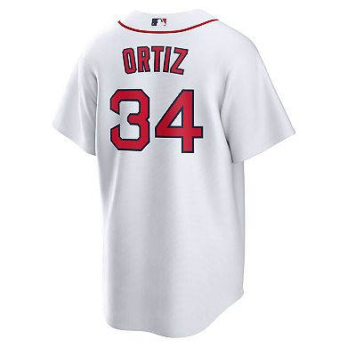 Men's Nike David Ortiz White Boston Red Sox Home Replica Player Jersey