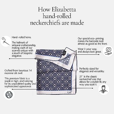 Verona - Hand Rolled Silk Neckerchief For Men