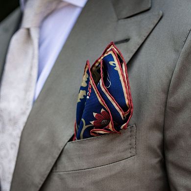 Pavone - Large Silk Pocket Square For Men