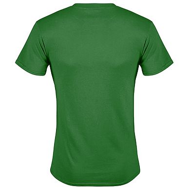 Green Lantern Scribble Lantern Logo Adult Heather T-shirt