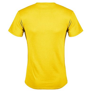 Justice League Of America Flash Yellow Short Sleeve Adult T-shirt