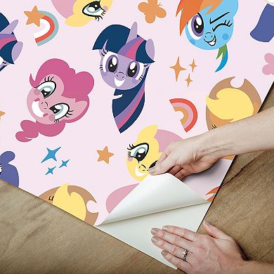 RoomMates My Little Pony Toss Pink Peel & Stick Wallpaper