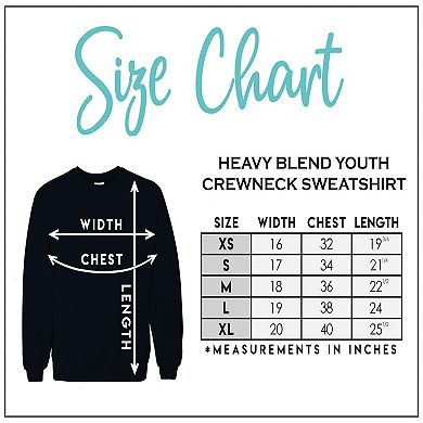 Rock Guitar Head - Boy's Word Art Crewneck Sweatshirt