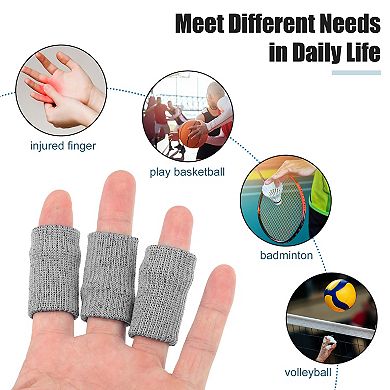 30pcs Breathable Finger Sleeves Thumb Braces Support Elastic Compression