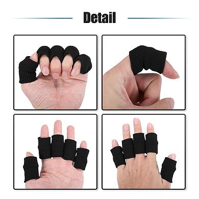 20pcs Breathable Finger Sleeves Braces Support Elastic Compression