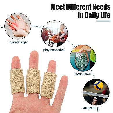 20pcs Breathable Finger Sleeves Thumb Braces Support Elastic Compression