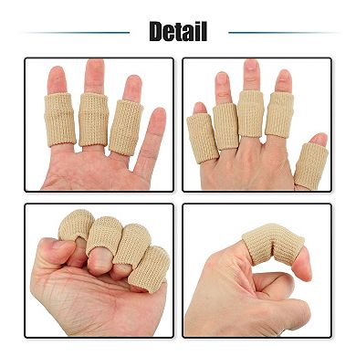 10pcs Breathable Finger Sleeves Thumb Braces Support Elastic Compression