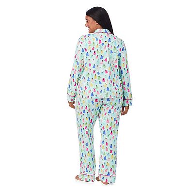 Plus Size Beauty Sleep Social Lydia Halloween Long Sleeve Top & Pants Pajama Set