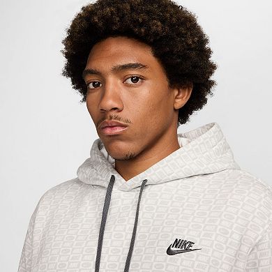 Men's Nike Sportswear Patterned Club Fleece Pullover Hoodie