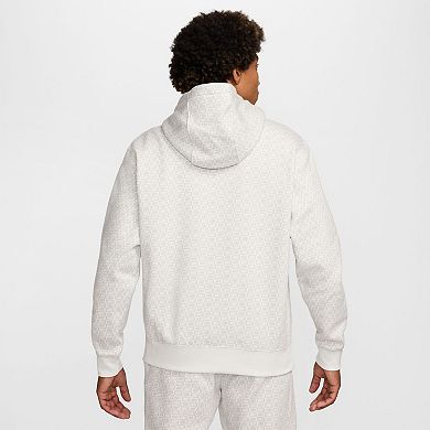 Men's Nike Sportswear Patterned Club Fleece Pullover Hoodie