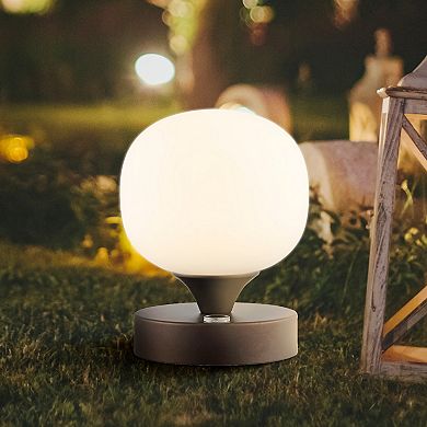 Owen Bohemian Farmhouse Iron Rechargeable Integrated Led Table Lamp