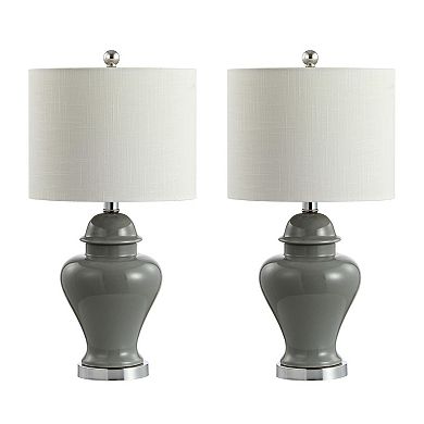 Qin Ceramiciron Classic Cottage Led Table Lamp (set Of 2)