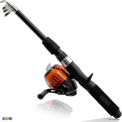 Fishing Pole Set - 32 PCs Fishing Rod Combos Includes Tackle, Gear, Lures, Net, Carry On Bag