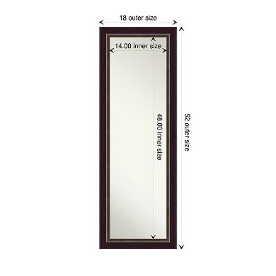 Amanti Art Signore Wood On the Door - Full Length Mirror