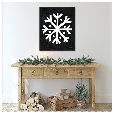 Christmas Whimsy Snowflake by Michael Mullan Framed Canvas Wall Art Print