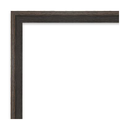 Hardwood Wedge Petite Bevel Wood Bathroom Wall Mirror