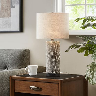 Liam Embossed Ceramic Table Lamp