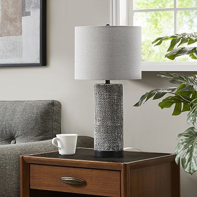 Liam Embossed Ceramic Table Lamp