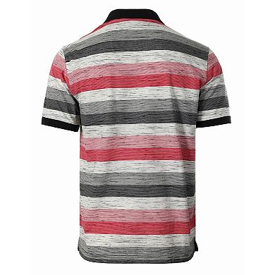 Gioberti Mens Club Stripe Regular Fit Polo Shirt