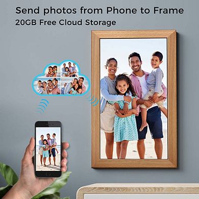 21in Cloud Frame- Easy PhotoShare APP- 20GB Cloud Storage, Auto-Rotate