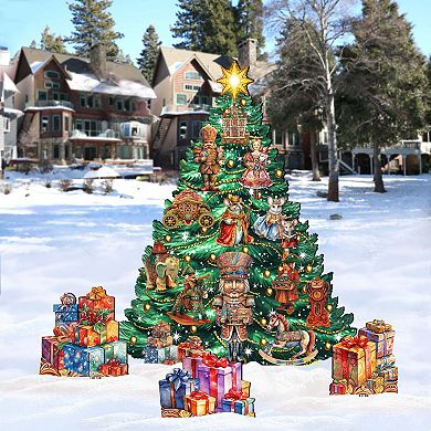 Nutcracker Christmas Tree Set Outdoor Indoor Wodeen Decor By G. Debrekht
