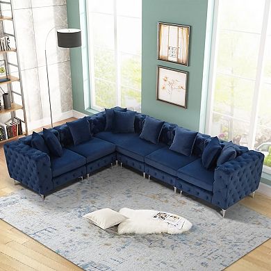 Morden Fort Modular Sectional Sofa L Shape Sofa With Reversible Chaise