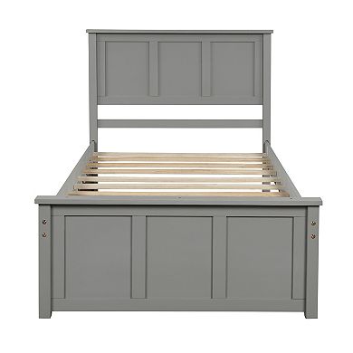 Merax Twin Size Platform Storage Bed,2 drawers with wheels