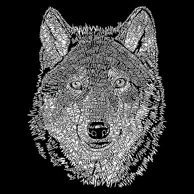 Wolf - Boy's Word Art Crewneck Sweatshirt