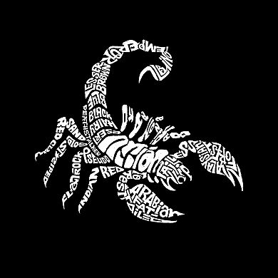 Types Of Scorpions - Boy's Word Art Crewneck Sweatshirt