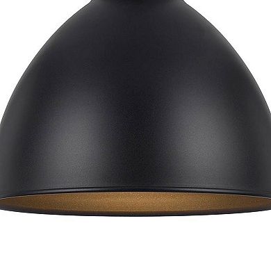 Nico 10 Inch Modern Pendent Light with Bronze Metal Shade, Clean SIlhouette