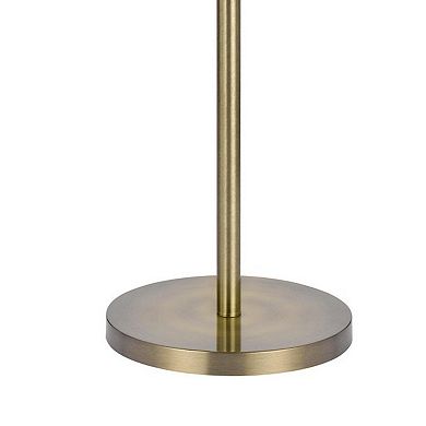 66 Inch Adjustable Arc Floor Lamp, Dome Shade, Dark Bronze, Antique Brass