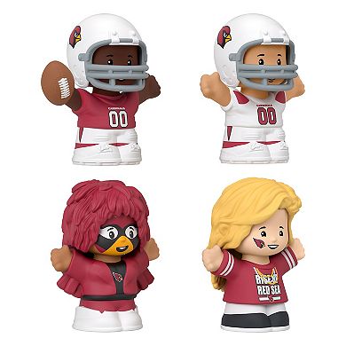 Fisher-Price Little People 4-Pack Arizona Cardinals Figures Collector Set