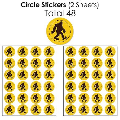 Big Dot Of Happiness Sasquatch Crossing Bigfoot Birthday Party Candy Favor Sticker Kit 304 Pc