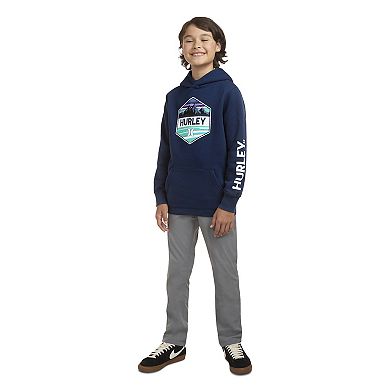 Boys 8-20 Hurley Graphic Fleece Pullover Hoodie