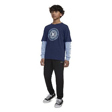 Boys 8-20 Hurley Graphic Twofer Long Sleeve T-shirt