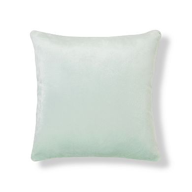The Big One?? Green Faux Fur Check Texture Throw Pillow