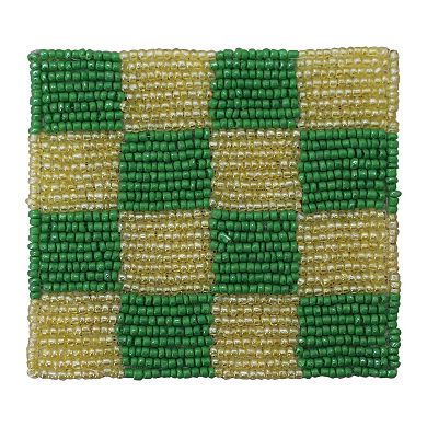 The Big One® Beaded Checkerboard Set of 4 Coasters