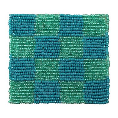 The Big One® Beaded Checkerboard Set of 4 Coasters