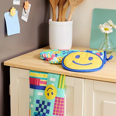 The Big One?? Smiley 2-Pack Waffle Kitchen Towels