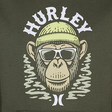 Boys 4-7 Hurley Monkey Graphic Fleece Pullover Hoodie