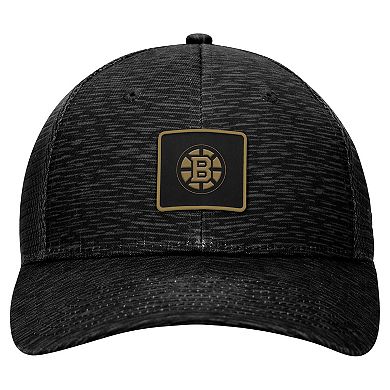 Women's Fanatics Branded  Black Boston Bruins Authentic Pro Road Trucker Adjustable Hat